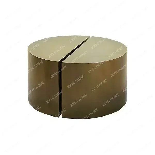 

AALight Luxury High-grade Stainless Steel Combination Coffee Table Living Room Household Small Apartment Modern Simple Side Tabl