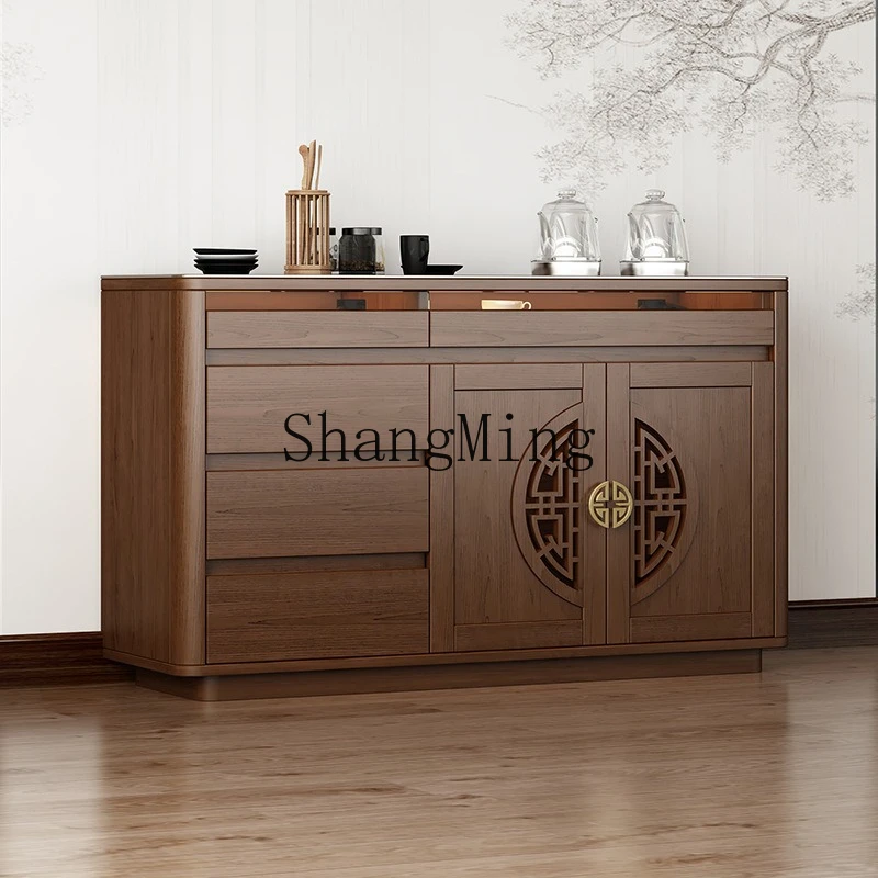 

ZYY Chinese-style household dining side cabinet, automatic water, tea bar counter, kettle integrated sofa side cabinet