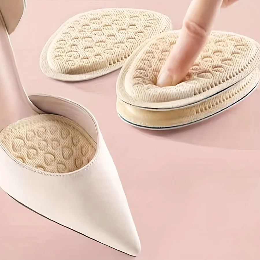 

8 pcs Soft Forefoot Pads For High-heeled Shoes, Non-slip Half Insoles, Comfortable Forefoot Cushions For Foot Care