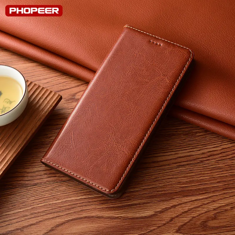 Luxury Genuine Leather Case For ZTE Axon 9 10 10S 11 SE 20 30 30s 40 50 SE Pro Uitra Cases Retro Wallet Flip Cover