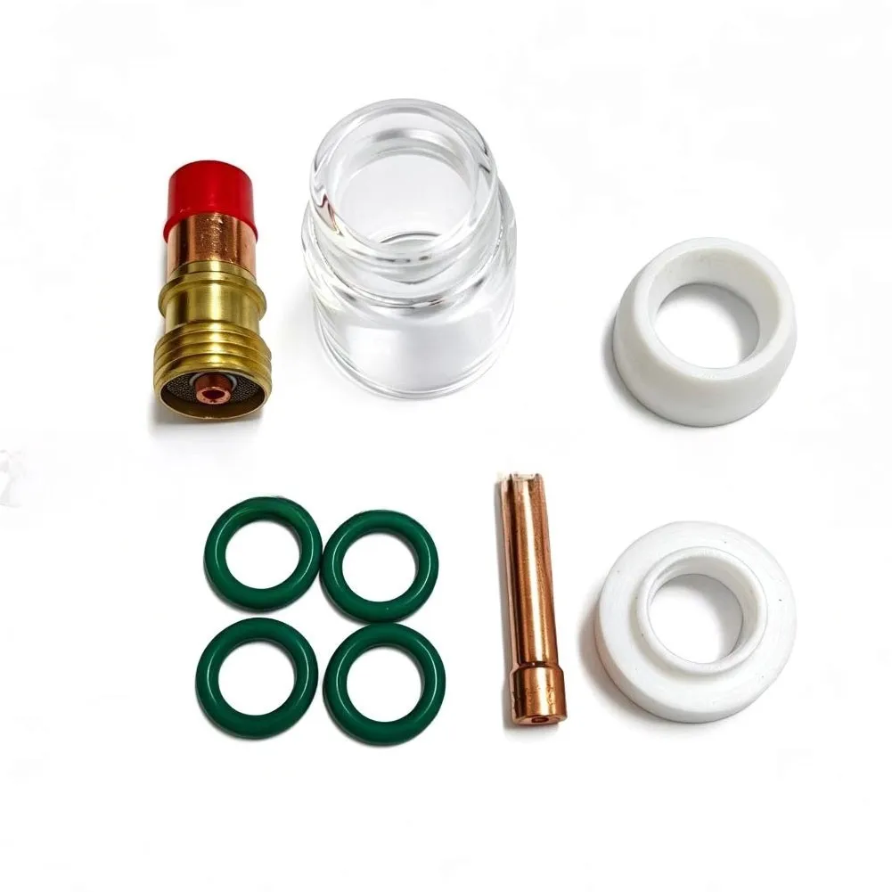 9pcs Welding Accessories Set For WP17/18/26 Welding Torches Glass Nozzle Diffuser Electrode Holder And Sealing Washers Kit