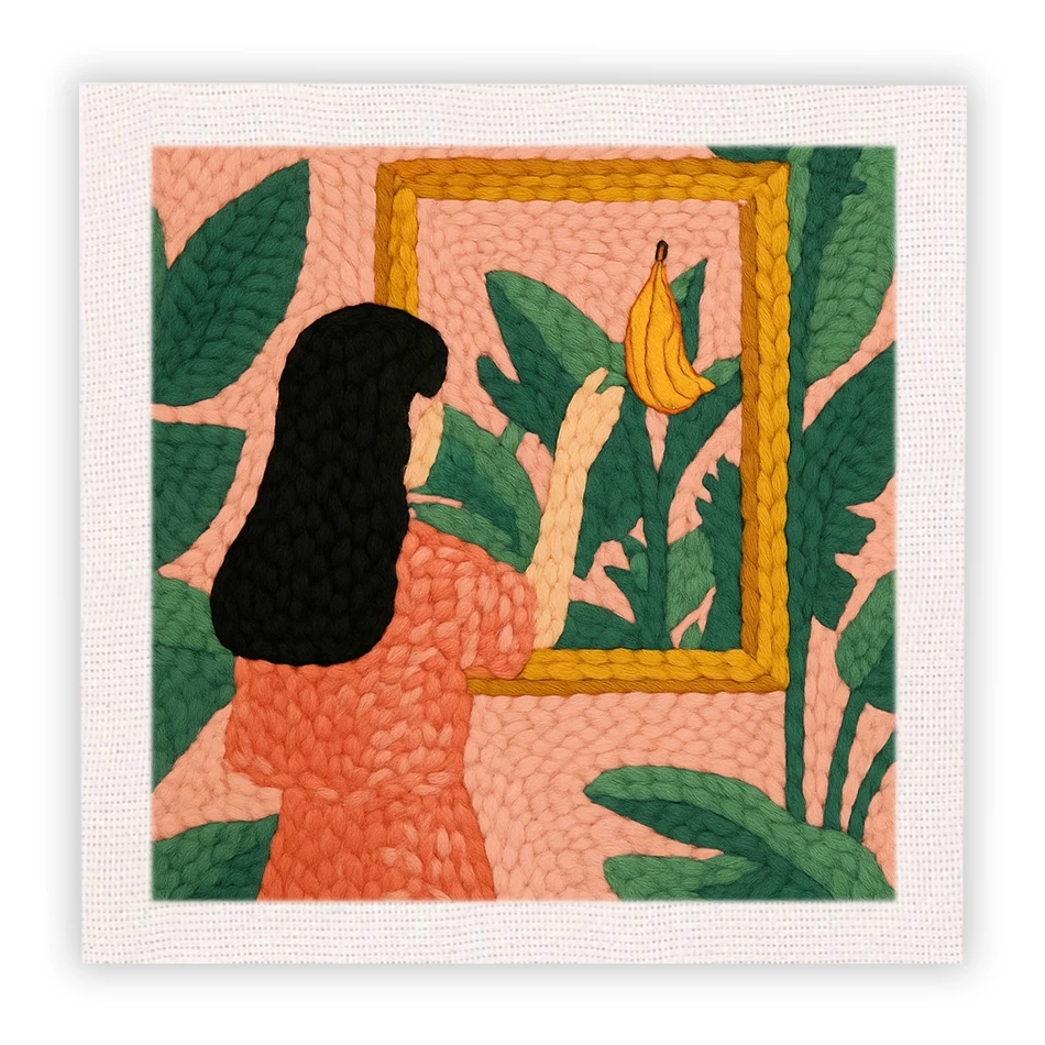 

25x25cm Punch Needle Kit For Adults Sewing Accessories Girls Frame Punch Needle Embroidery Kit Handiwork Art Crafts Gift