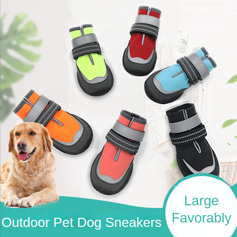 

Wholesale Waterproof Pet Shoes Four Seasons Boots 6 Colors Optional Dog Boots Suitable For Medium And Large Dogs Customizable