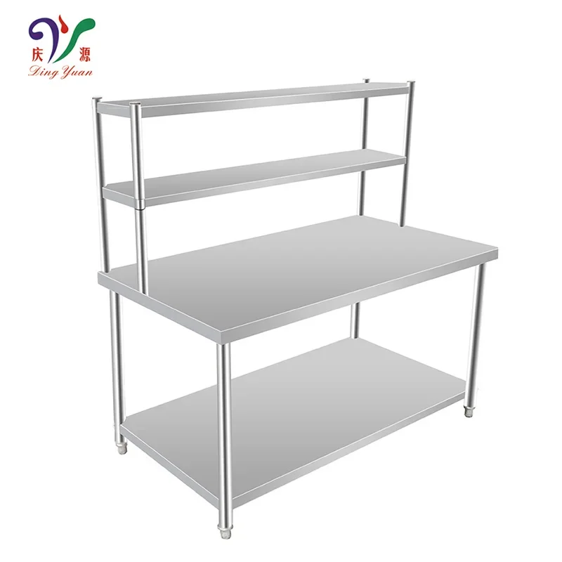 

Hotel Restaurant Kitchen Equipment Sus 304 Stainless Steel Work Table For Dish Processing