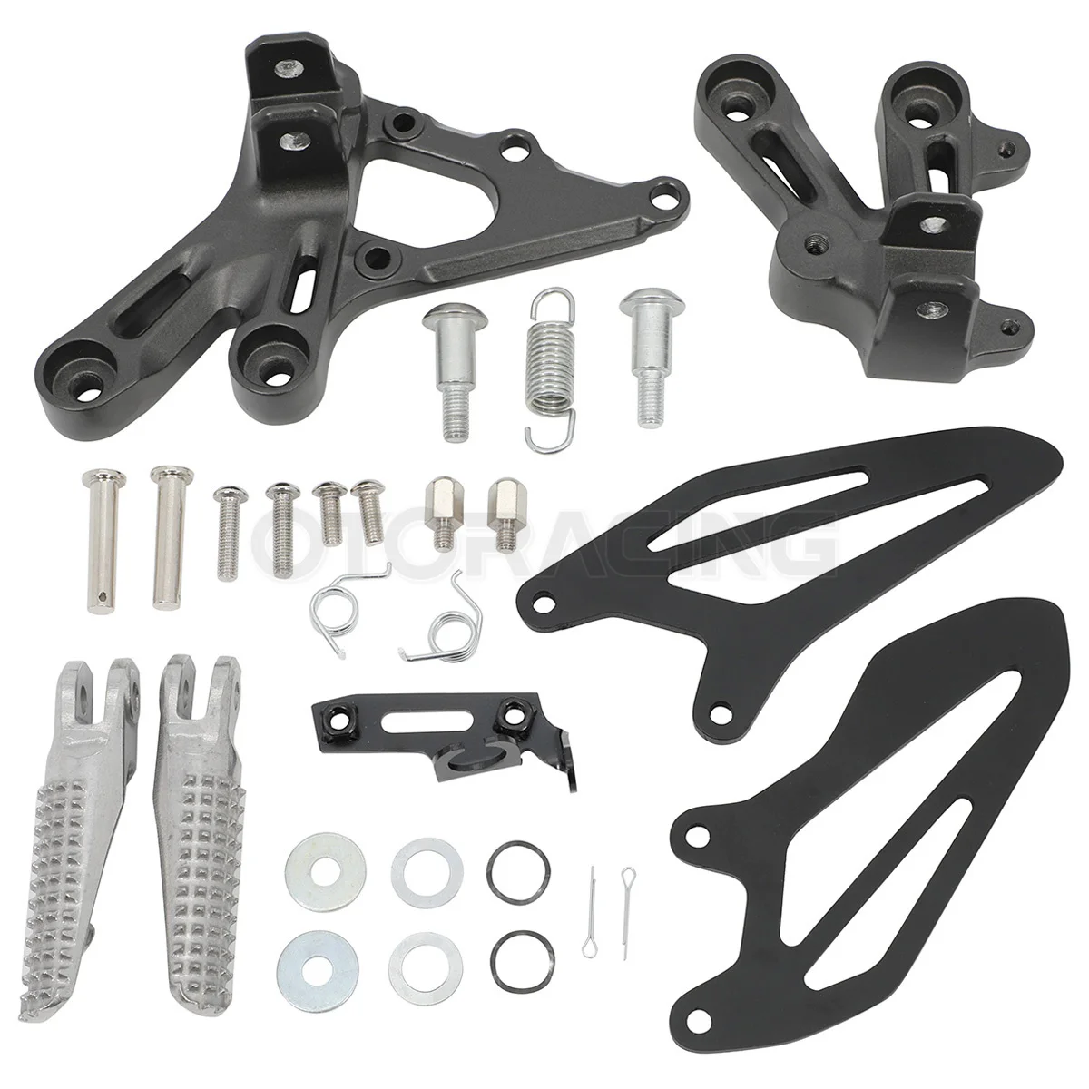 Motorcycle Front Foot Peg Footrest Pedals Bracket Set For Yamaha YZF R7 YZF-R7 2022-2023