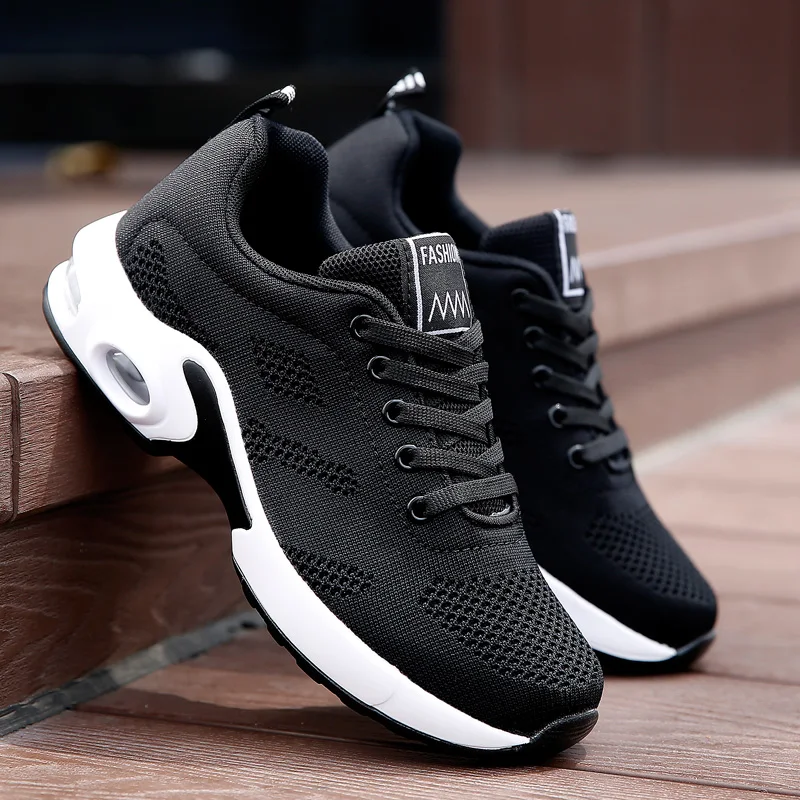 Women Summer Running Shoes Air Cushion Sneakers Breathable Wedges Woman Fashion Shoes Platform Trainers Female Casual Shoes Mesh