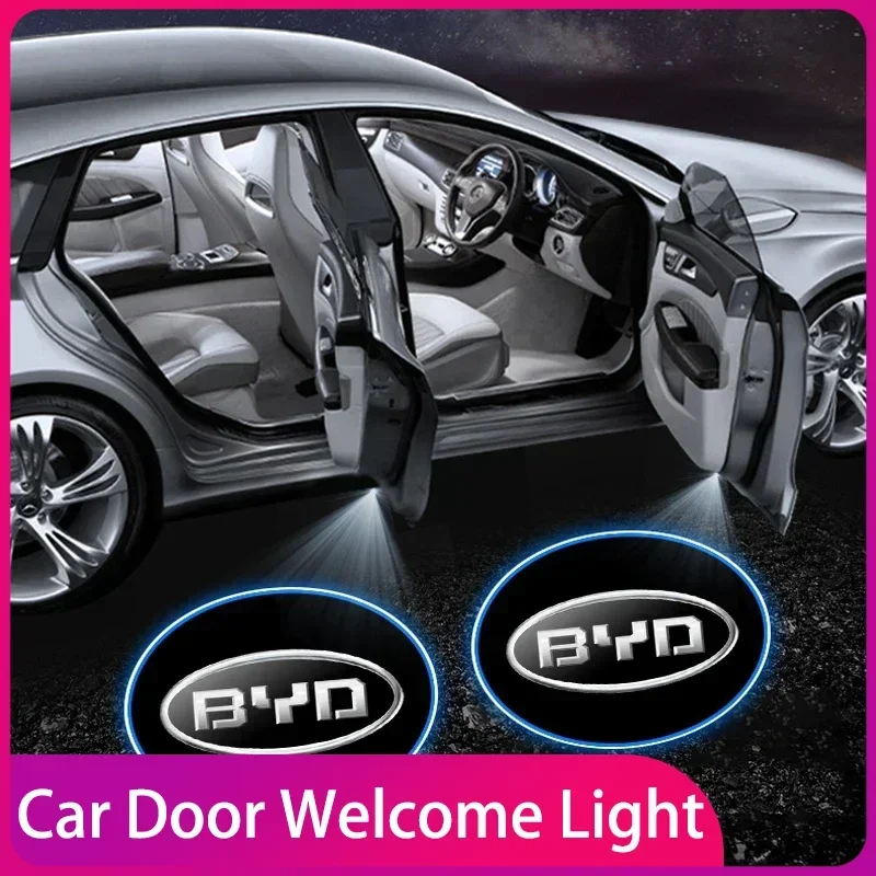 

Car Door Welcome Courtesy Projector Lamp LED HD Logo Light Accessoriest For BYD All Model S6 S7 S8 F3 F6 F0 M6 G3 G5 G7 E6 L3