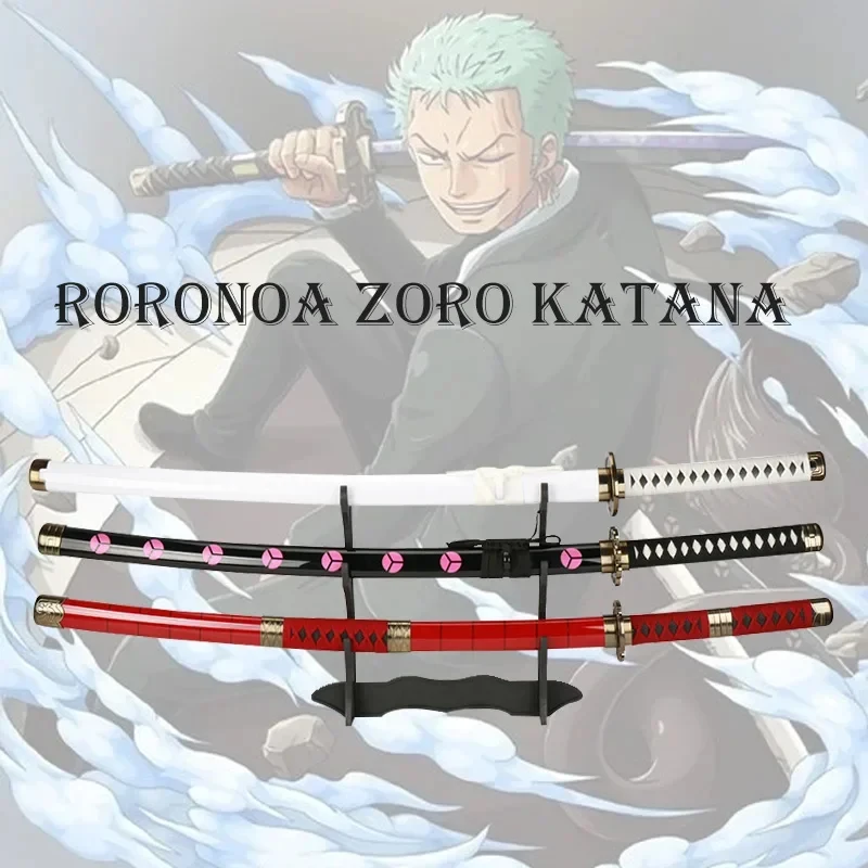 2026 Roronoa Zoro Katana Anime Sword 104cm / 41in Cosplay Toy Sword Halloween Gift Dressing Props Enma Purple Wado VIYN1 view 2