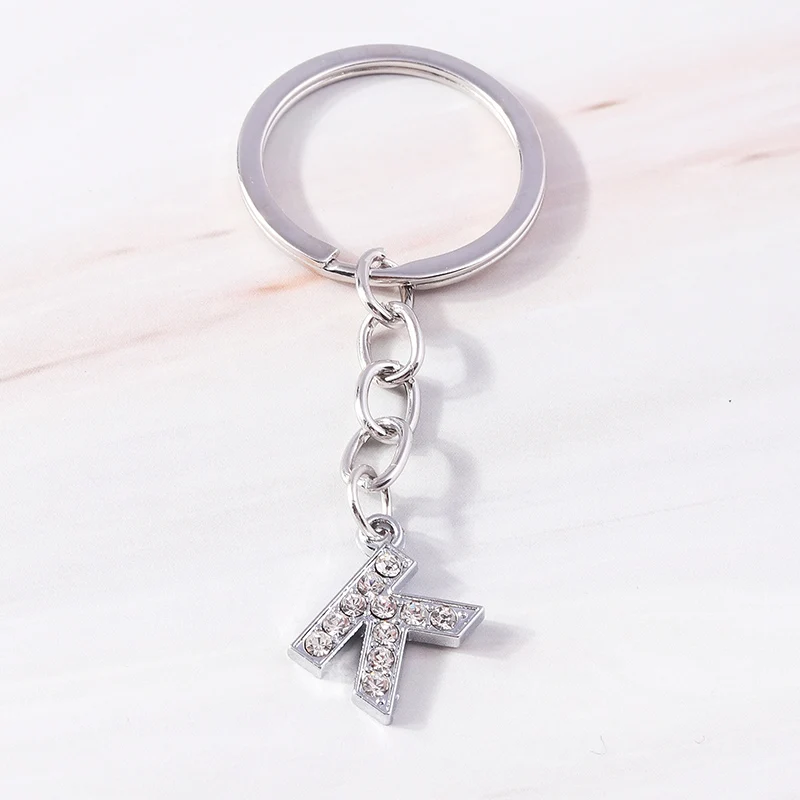 Niedliche Kristall-Schlüsselanhänger mit 26 Buchstaben A-Z als Auto-Schlüsselanhänger, Souvenir-Geschenke für Frauen und Männer, Handtaschenanhänger, Schlüsselringe, DIY-Zubehör – Detail 15
