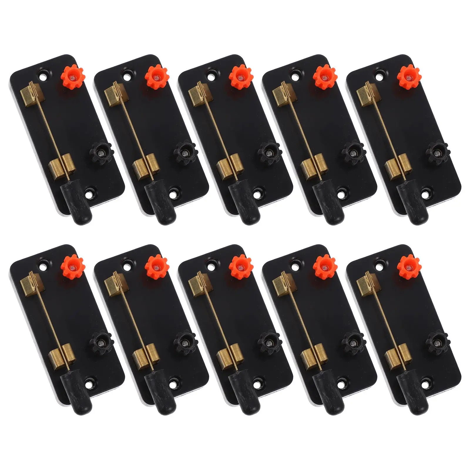 10pcs Single Pole Switch Spst Circuit Breaker Science Projects Tool Physics Laboratory Equipment Electronic Teaching Device For
