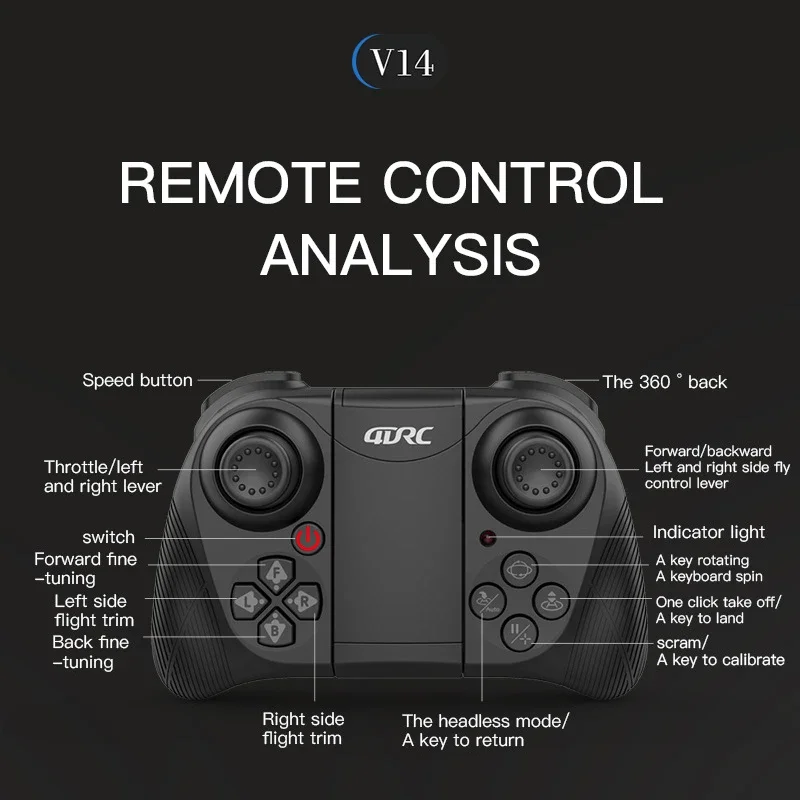 4drc-v14航空ビデオ写真ドローン、リモコン、高さを保つ、水中ヘリコプター、wifi、4kカメラ、hd画像伝送、fpv