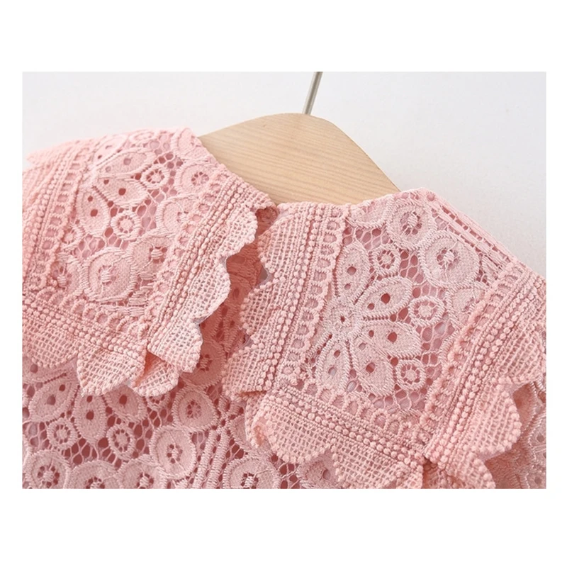 Baby Girl Dress Spring Autumn Long Sleeve Lace Flowers Dress For Girls Sweet Little Princess Dress Birthday Party Infant Clothes