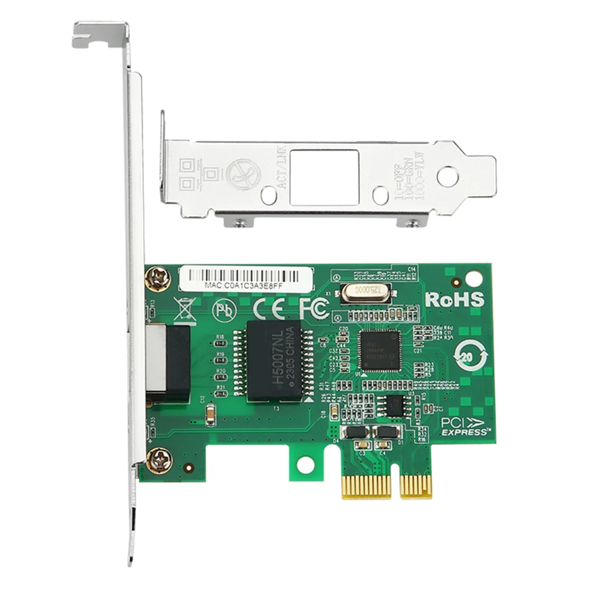 PCI Express Network Card PCIE X1 to RJ45 Gigabit Ethernet Network Adapter for Intel I210 Chip 1000Mbps PXE Network Card