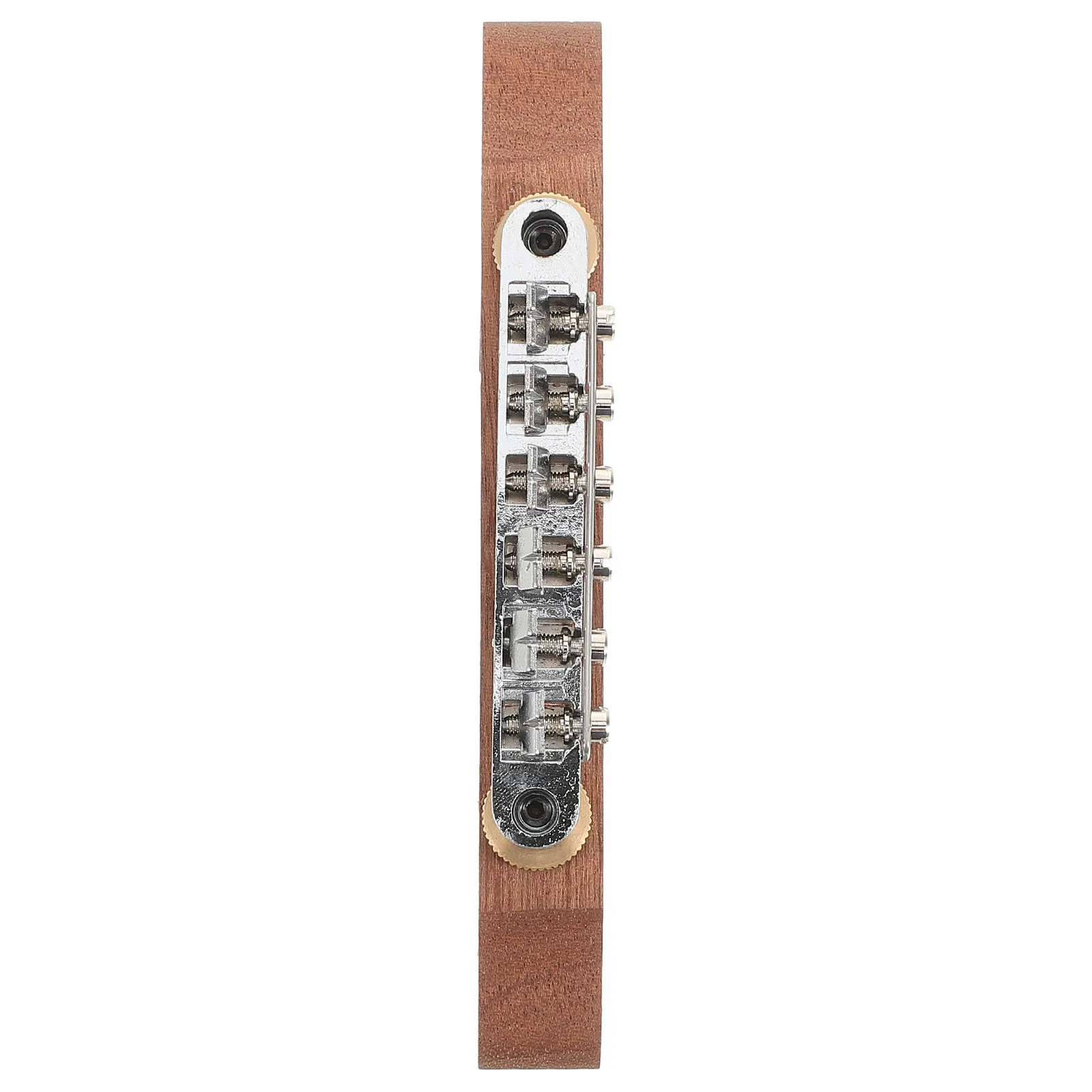 

Electric Guitar Roller Bridge Wood Zinc Alloy Jazz Style Durable Guitar Bridge Saddle Replacement for Enhanced Sound