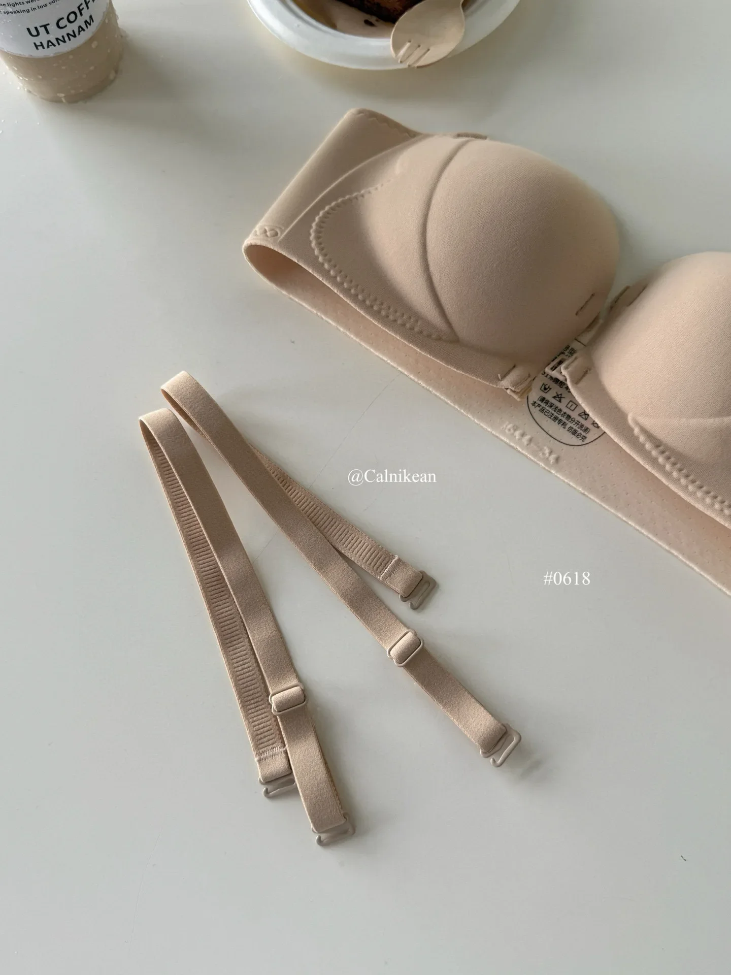 Modischer, seitlich gekreuzter, trägerloser Bandeau-BH mit Schnallendesign, bequemer, stützender Push-up-BH für Damen – Detail 26