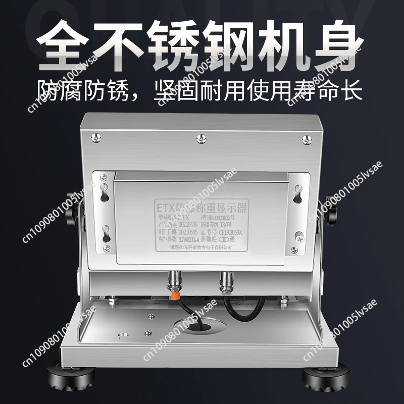 Electronic scale 30kg/1g 20kg/0.1g stainless steel industrial platform scale for paint chemical industry