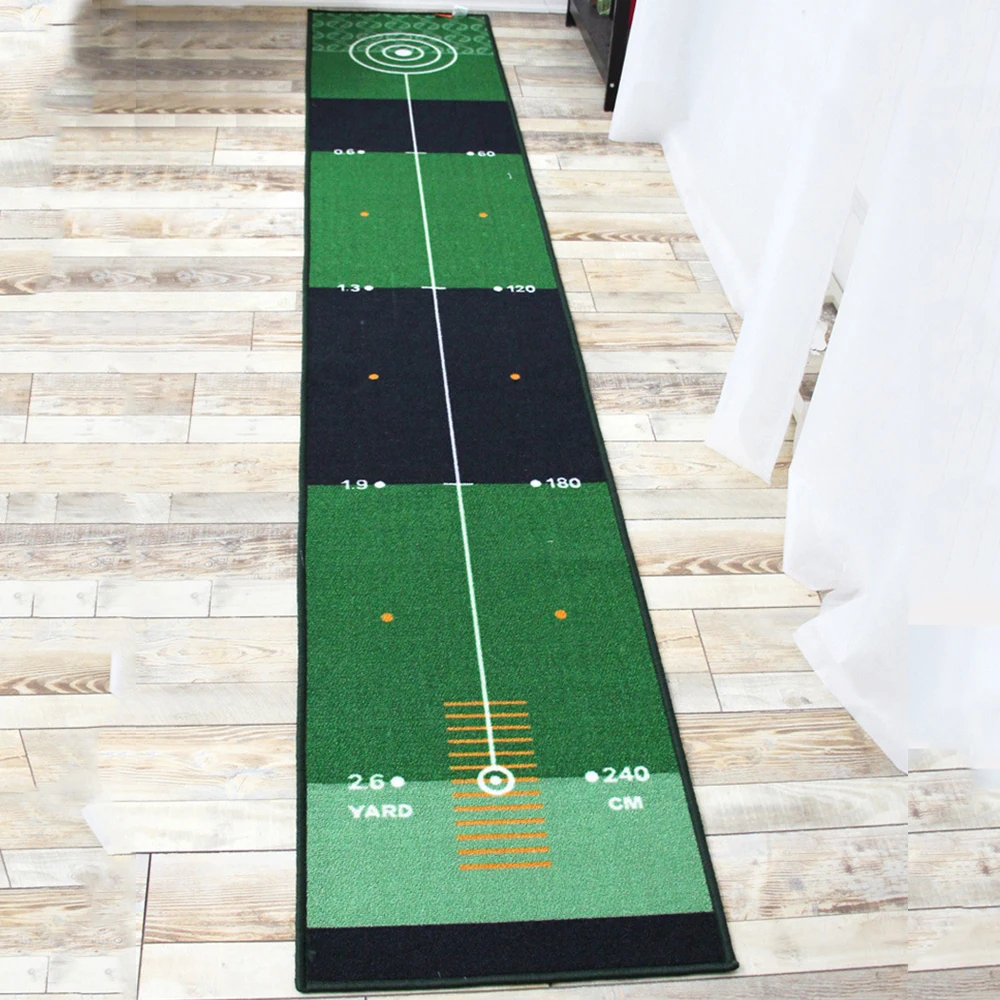 Artificial Grass Exercise Golf Training No Odor Anti-Slip Golf Practice Putting Mat Hitting Games Golf Carpet Trainer Pad