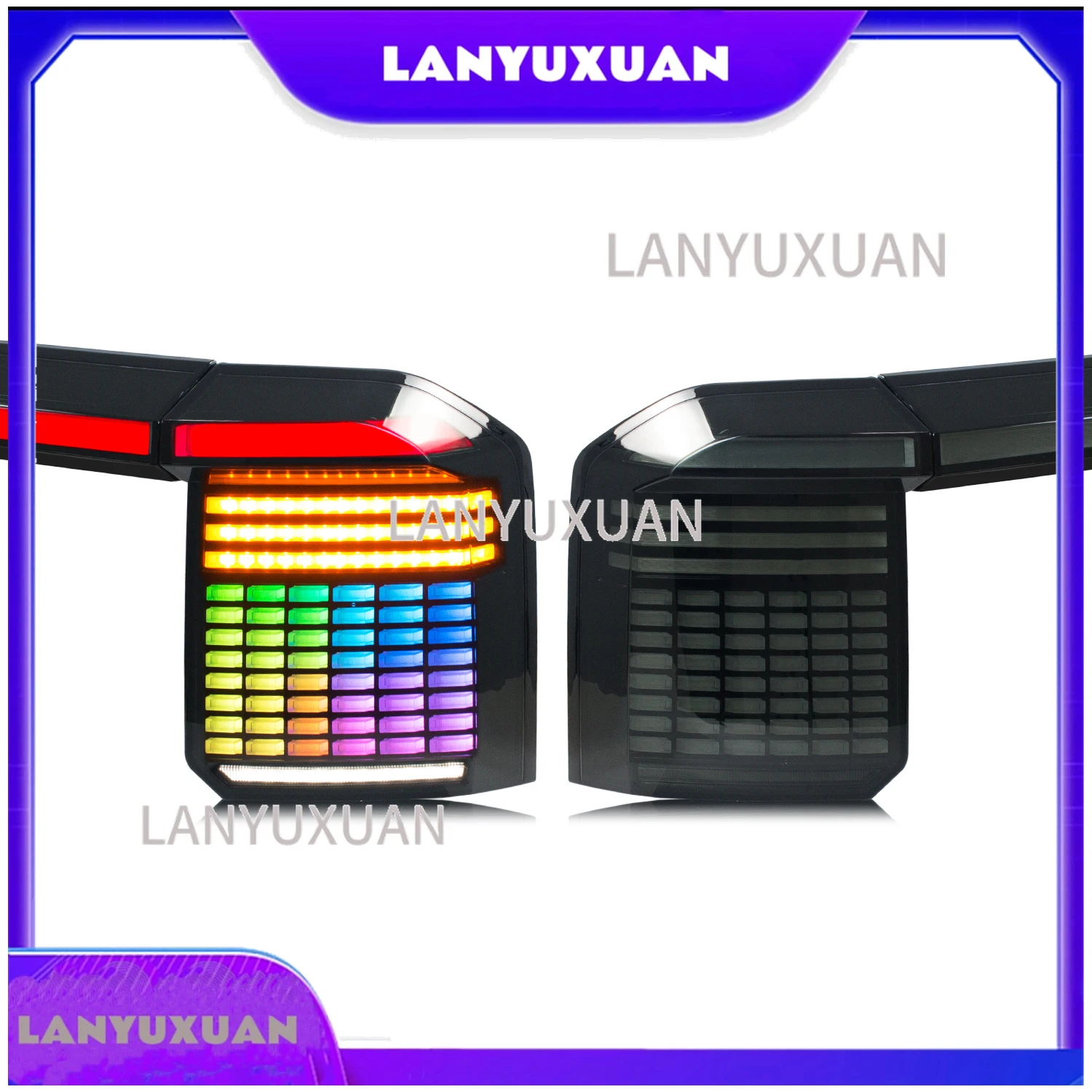 2026 Auto Lamp Car LED RGB Tail Lights for Toyota Land Cruiser LC250 2024 2026 Dynamic Turn Signal Brake DRL Reverse Assembly