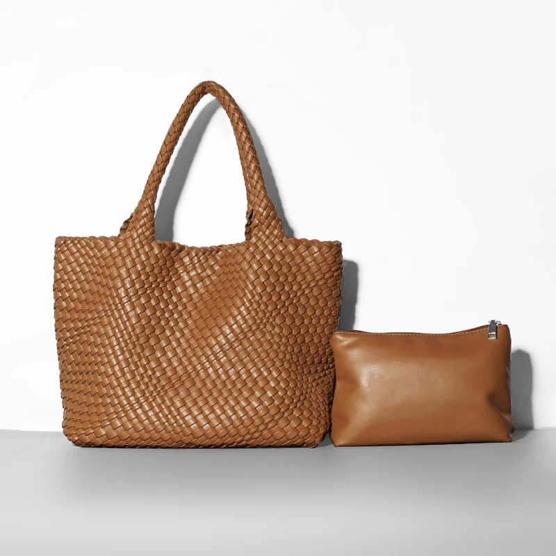 Bolsos de mano para mujer, bolsos y monederos tejidos de diseñador a la moda para mujer, bolsos de viaje de playa de gran capacidad de lujo para mujer