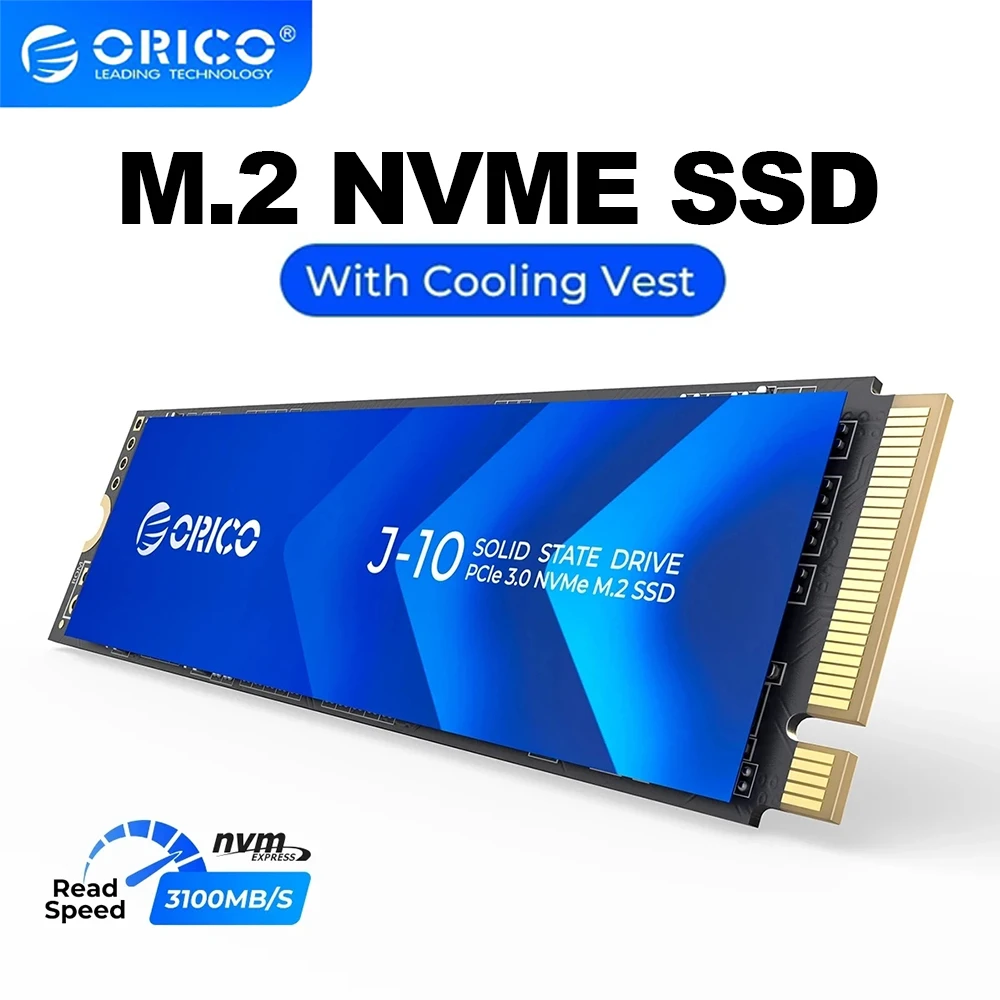 ORICO M.2 NVMe SSD M2 NVMe SSD PCIe 3,0 SSD NVMe Gen3 x4 SSD M.2 M Key 2280 unidad interna de estado sólido 1TB 2TB 512G chaleco de refrigeración