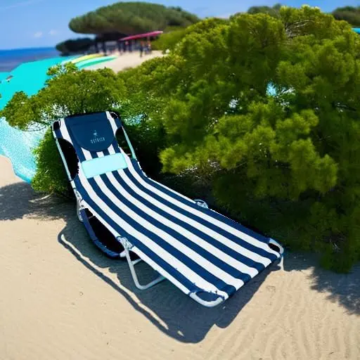 the Ladies Comfort Lounger with Chest Support, Foldable & Portable Reclining Outdoor Patio Beach Lawn Camping Pool