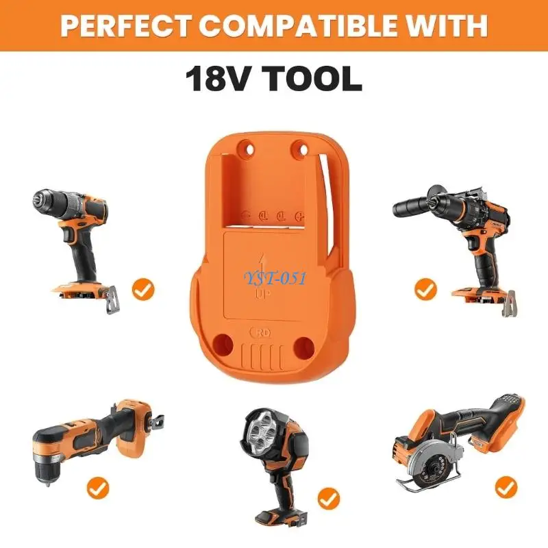 E15A Wall Mounted Tool Holder For Power Tool Secure Storage Bracket Garage Workshop
