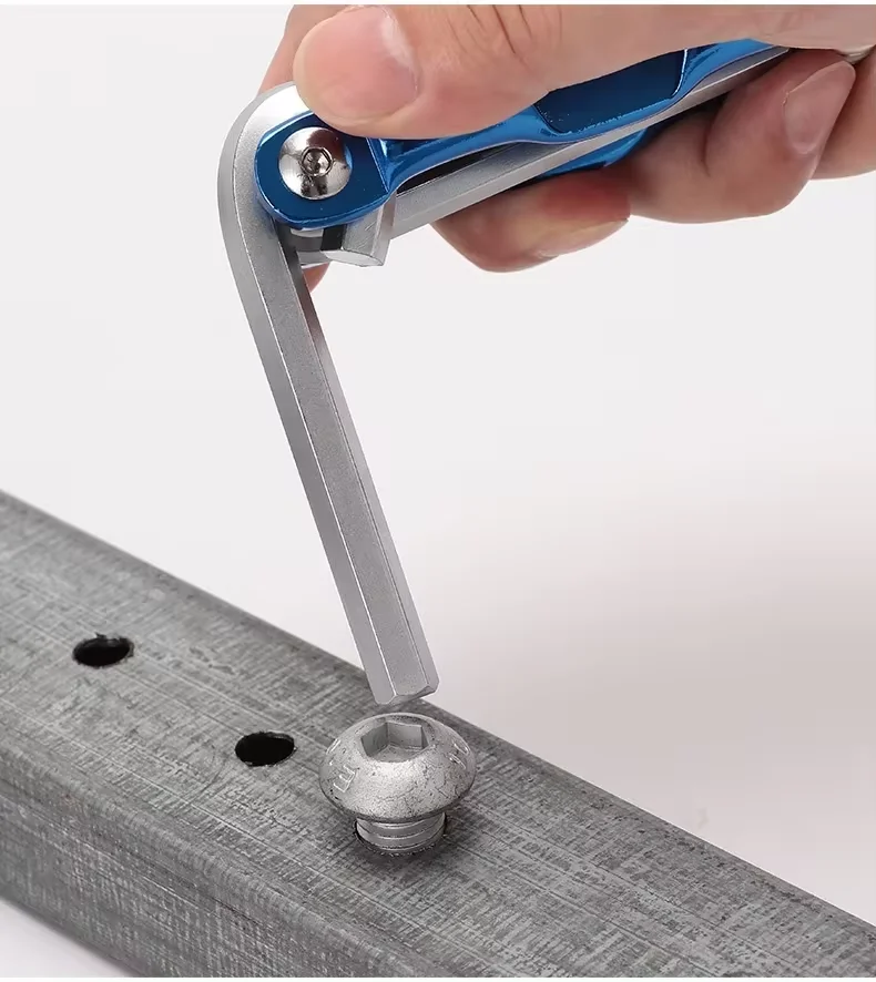 Imagem -02 - Folding Allen Wrench Grupo Metric Key Conjunto Tool Folding Tamper Proof Torx Key Grupo Kit Chave Estrela Portátil em