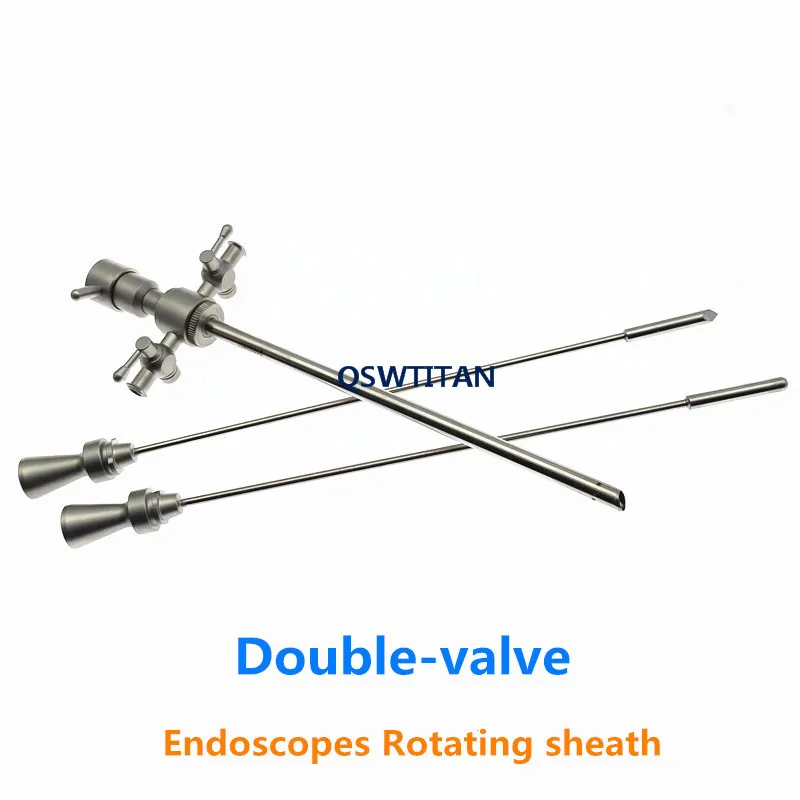 HD Medical Surgical Rigid Endoscopes Sheath 0/30 Degree 4X175mm 2.7X175mm 2.7X110mm ENT Endoscopes Sheath Operation Double Valve