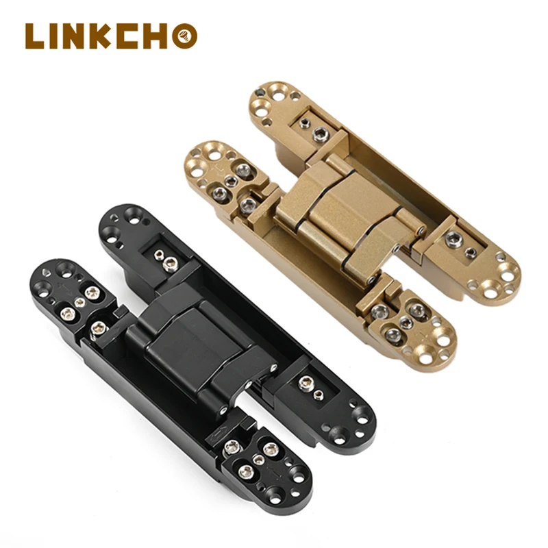 

LINKCHO High-End Concealed Door Hinge Zinc Alloy 25x150mm Cabinet Door Large Door Compatible Luxury Furniture Hardware Accessory