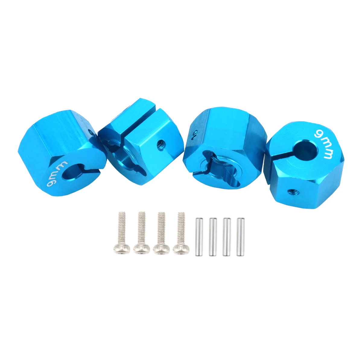 Aluminium 5/6/7/8/9/10/11/12 mm Adapter Sechskant 12 mm Antriebsnabe mit Stiftschrauben für RC Auto Track Truck HSP HPI Tamiya Traxxas Slash