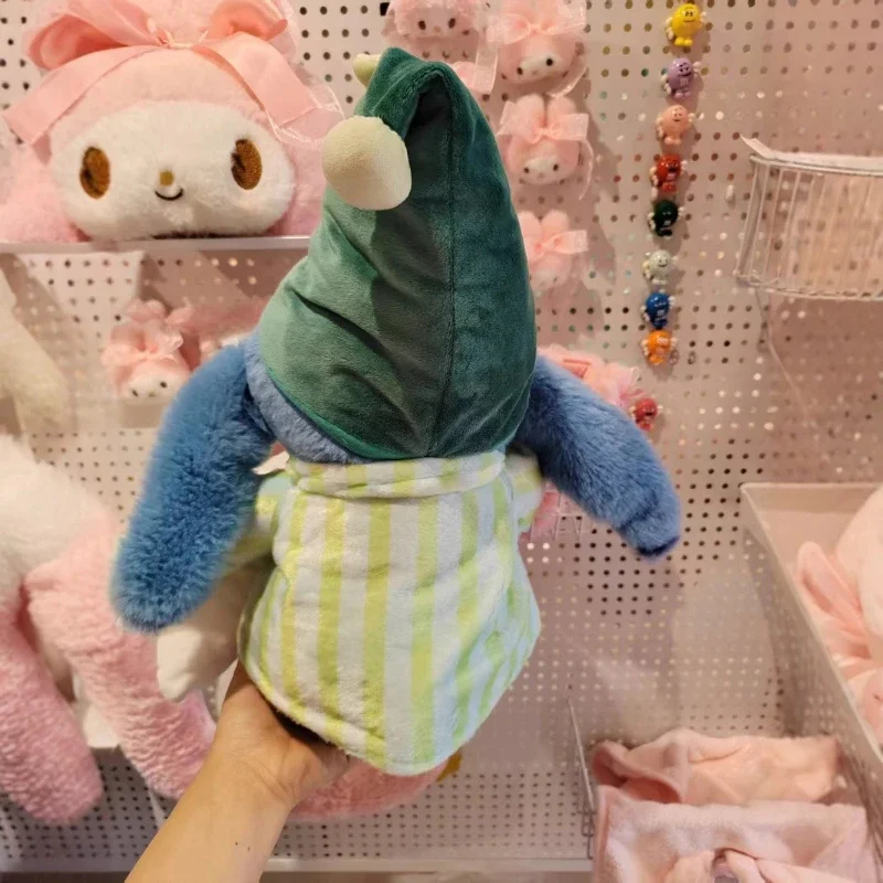 32cm Disney Dinosaur Pajamas Stitch Plush Doll Bedroom Throw Pillow Sofa Cushion Accompany Children Birthday Gift Toy