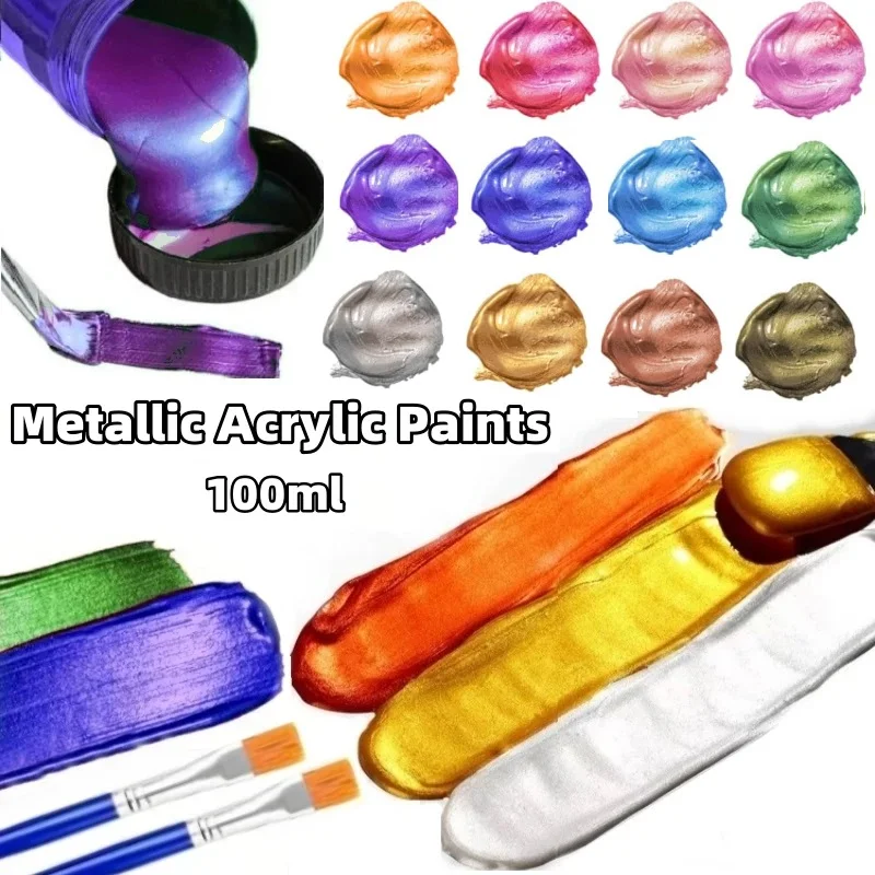 100Ml Metallic Acry…