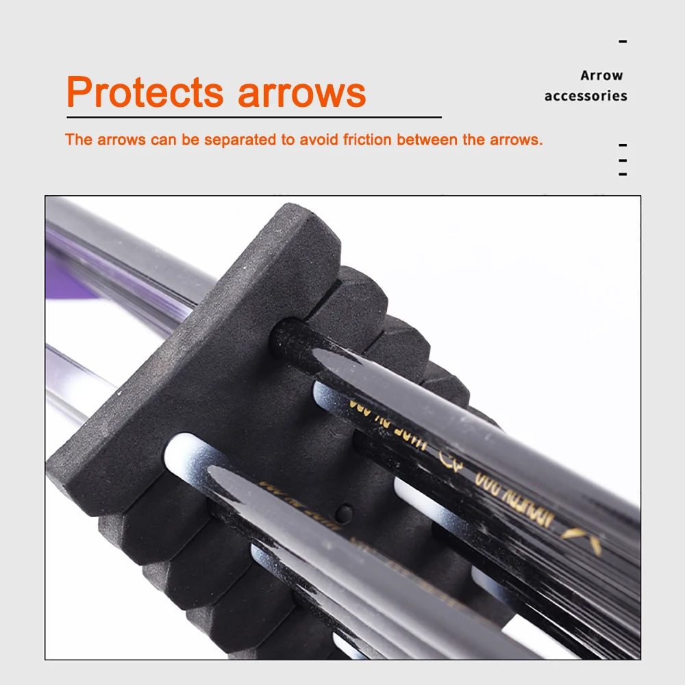 2pcs Hunting Bow Arrow Accessories  12 Arrows Separator Protection Archery EVA Foam Round Rack Portable Arrow Holder
