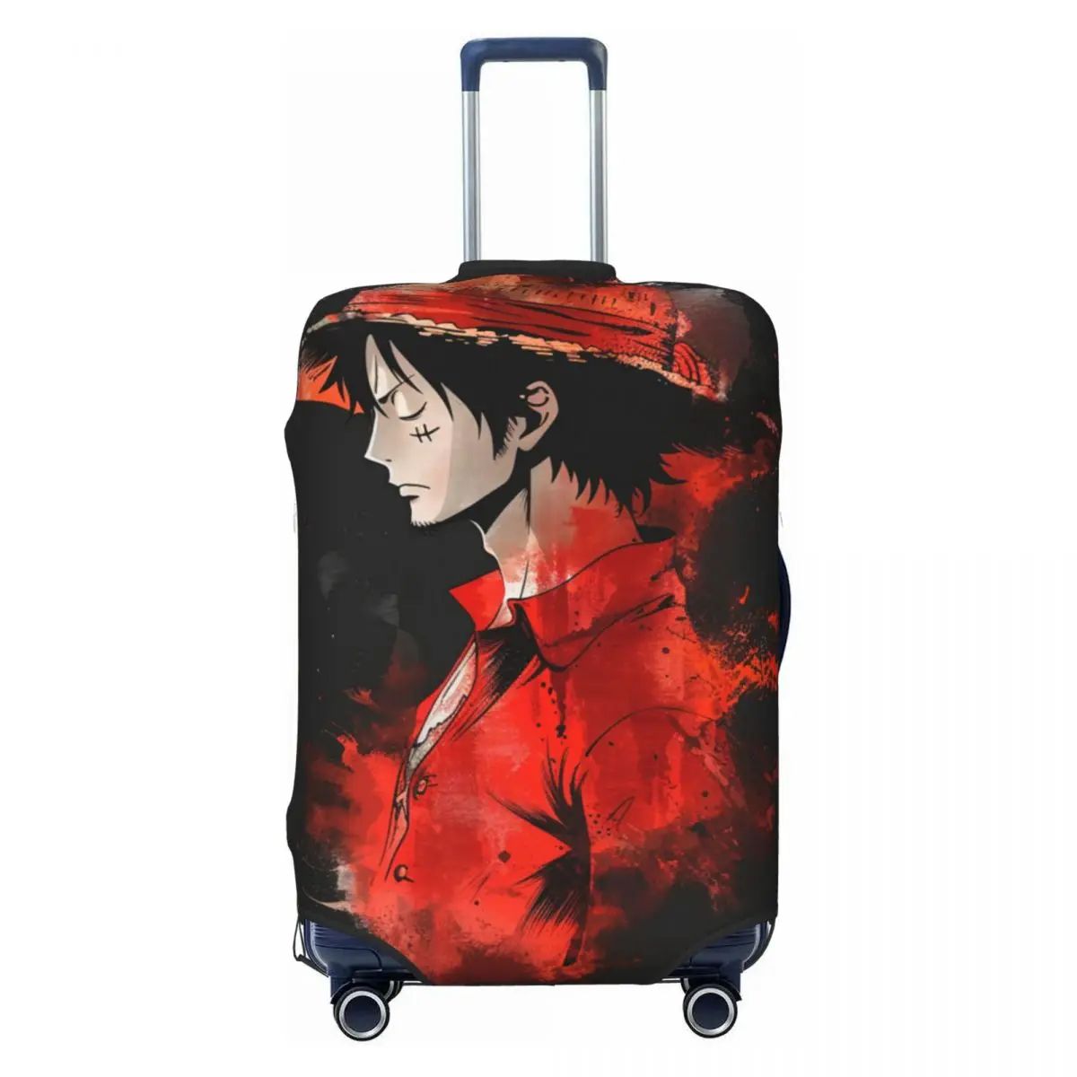 

Чехол для чемодана с изображением аниме-персонажа Луффи, модный защитный чехол для чемодана, подходит для чемоданов 18-32 дюймов.