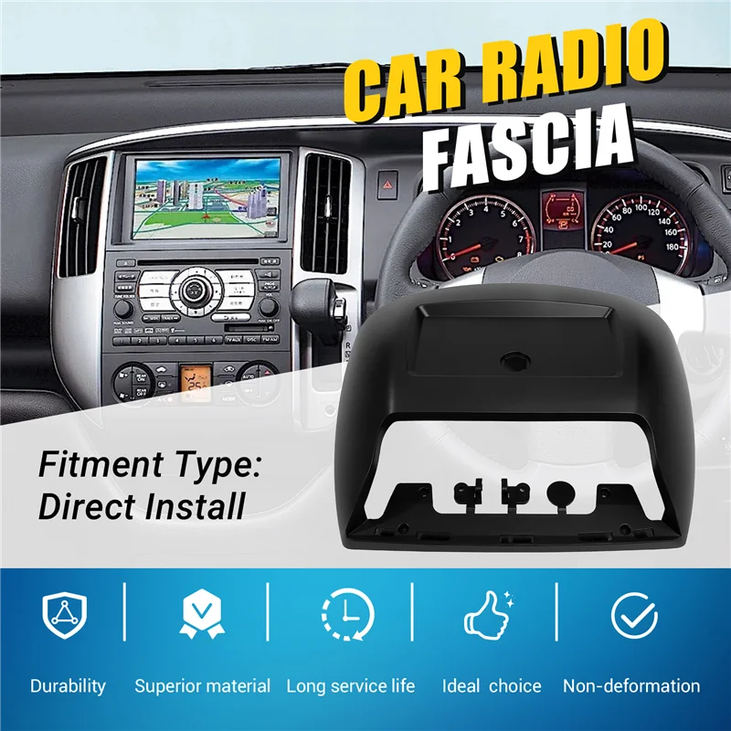 

Efficientt-9Inch 2Din Car Radio Fascia Frame Adapter For NISSAN SERENA QRV 2001-2005 LHD Android Audio Dash Fitting Panel Kit