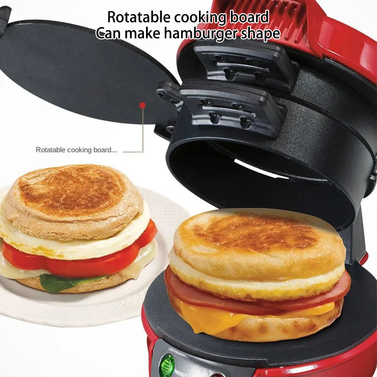 

220v European Standard Hamburger Sandwich Maker 3-in-1 Breakfast Toaster Omelette Machine Toast Kitchen Tools