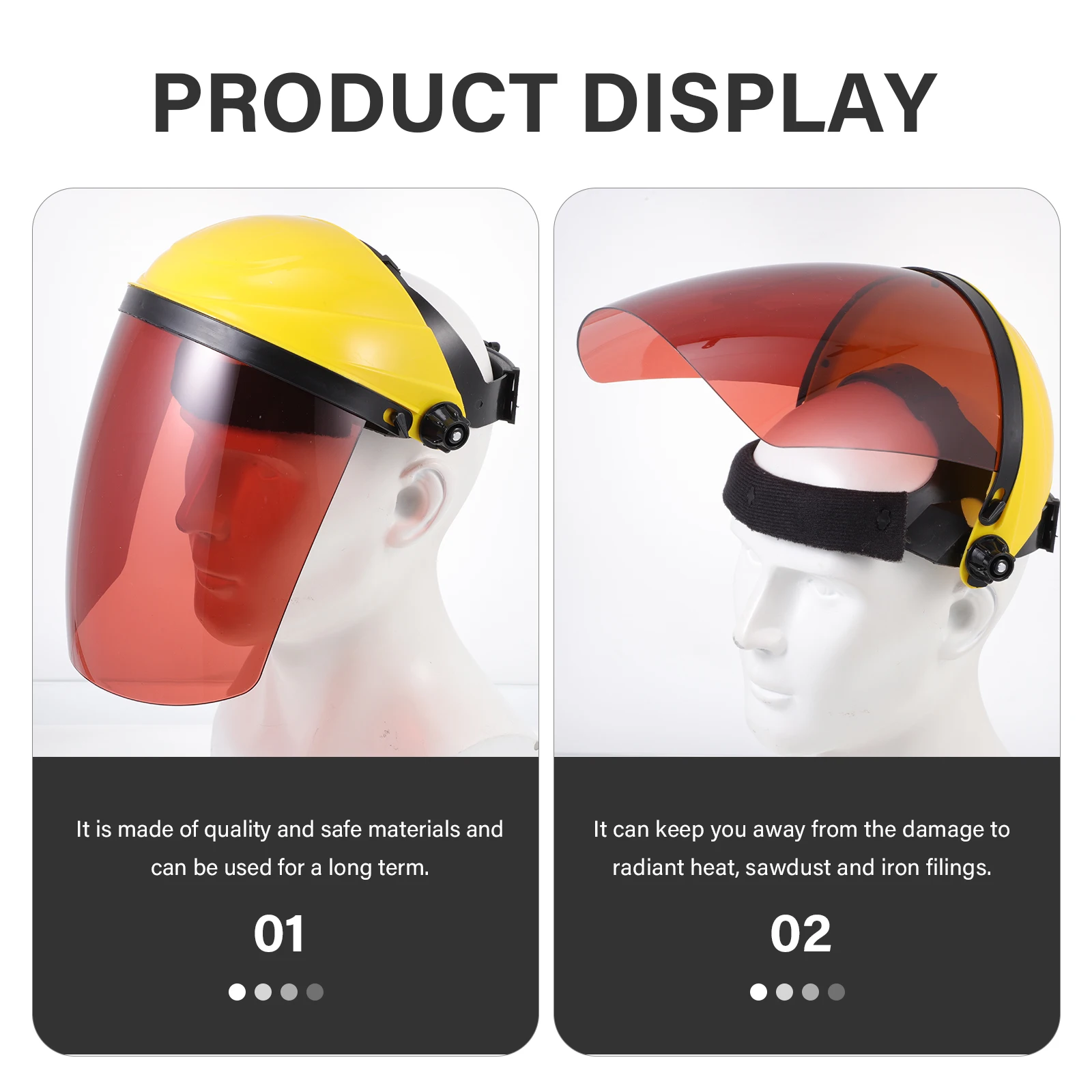 

Welding Safety Mask PVC Cover Radiant Heat Protection Personal Health Care Accessories Long Term Use Splatter Guard