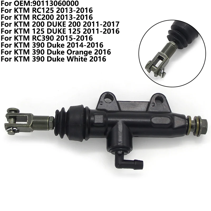 

For KTM 90113060000 RC125 RC200 200 125 DUKE RC390 390 Motorcycle Rear brake master cylinder Duke Orange White