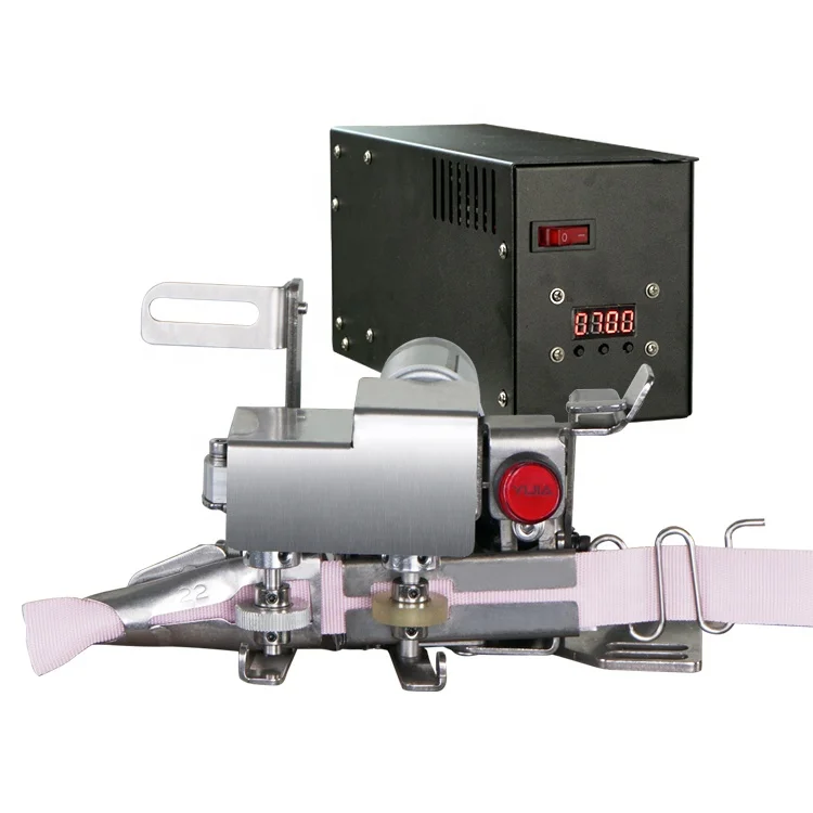 Industrial Use Electric Drive Auto Hot Heat 20 22 25mm Edge Binding Folder Sewing Machines Webbing Tape Cutting Machine
