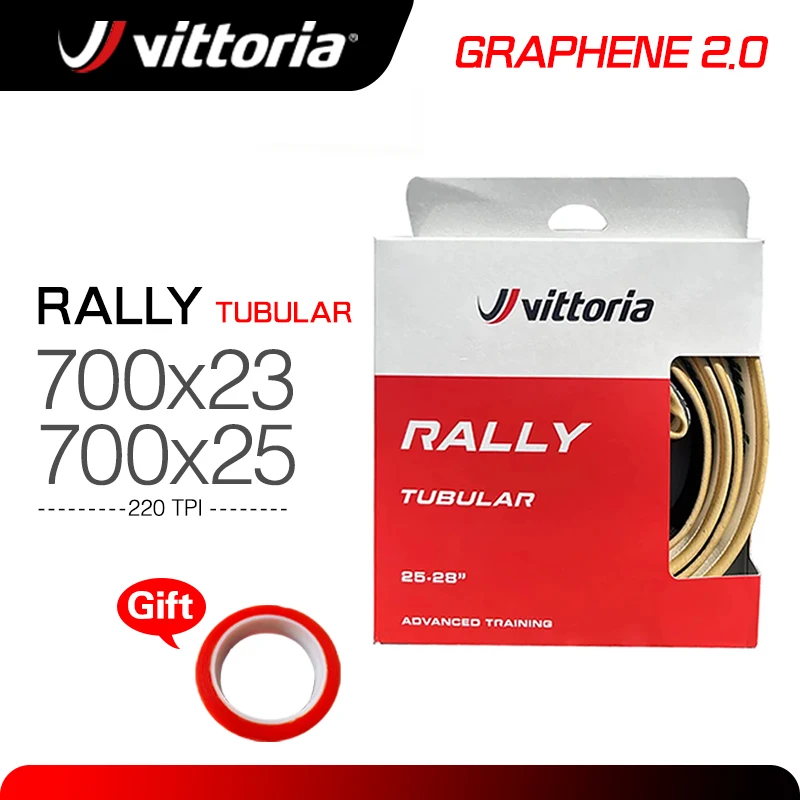 Vittoria Rally Road Bike Tubular Tires 700c X 25mm 220TPI   Rubber tubular bicycle tire 700C rim cycling tyre 25-28c