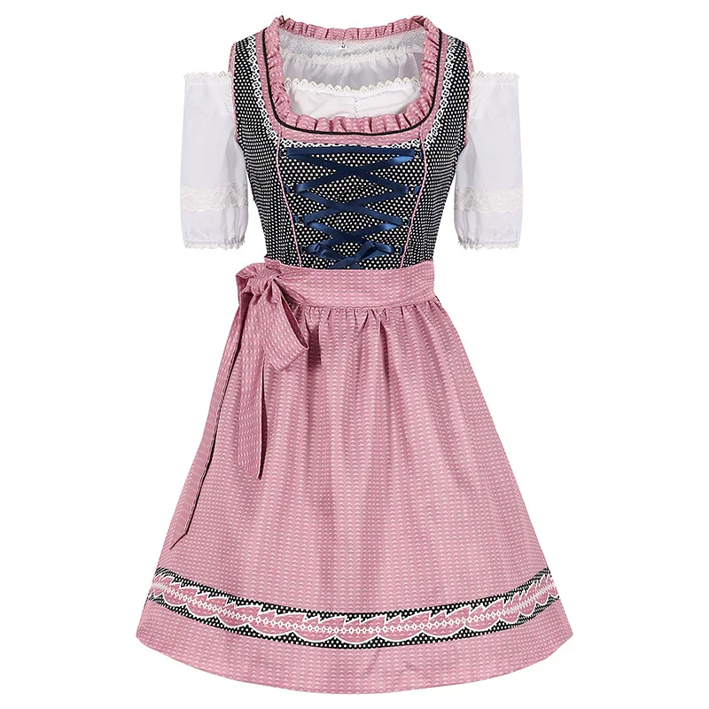 Uniforme de sirvienta de Halloween Suir para juego de rol, disfraz bávaro de talla grande, disfraz de escenario alemán de Oktoberfest de Munich