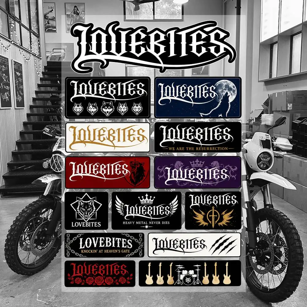 L-O-VEBITES Ästhetische Graffiti Wasserfeste PVC-Aufkleber für Auto Motorrad Skateboard Helm Notizbuch