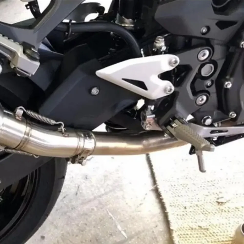 دراجة نارية العادم الأوسط وصلة الأنابيب ربط 51 مللي متر الهروب الخمار لكاواساكي Ninja400 Z400 2017-2024 ترقية الأداء
