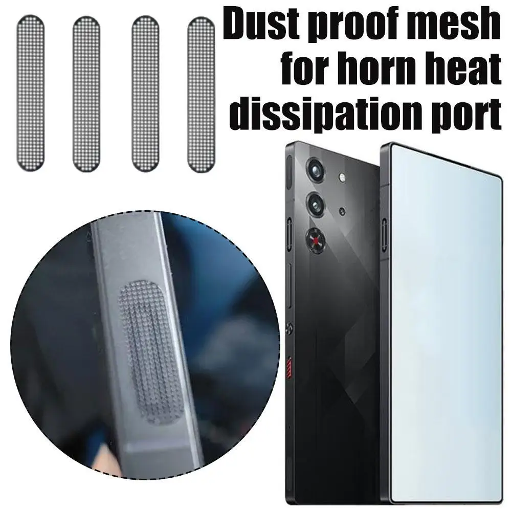 Para nubia red magic 10pro + malha de metal à prova de poeira 10pro alto-falante duto de ar de refrigeração integrado adesivo à prova de poeira