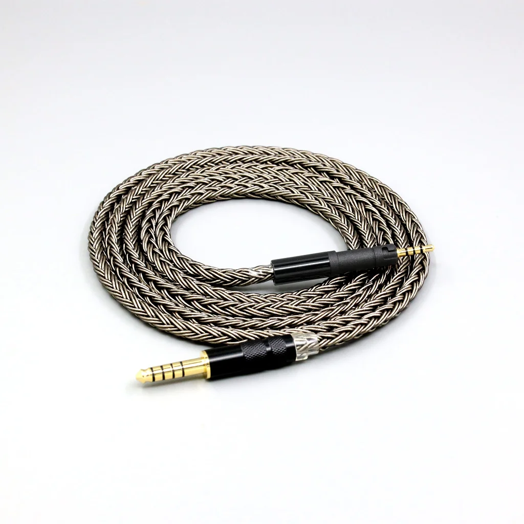 كابل سماعة أذن مطلي بالفضة لأجهزة Sennheiser, HD599, HD569, HD 560S, HD559, HD560S, 16 Core gray, LN008451