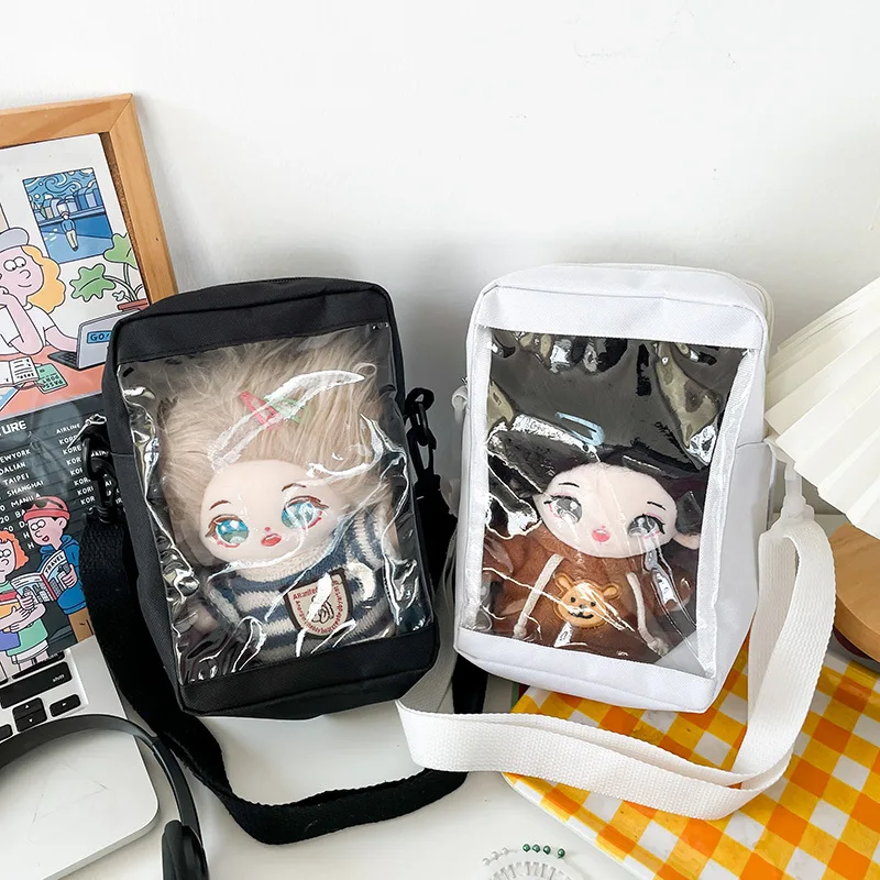 Ita Bag for Doll 20 Cm Girls Transparent Kawaii Bag Japanese Women Clear Cute Lolita Doll Moving Crossbody bag