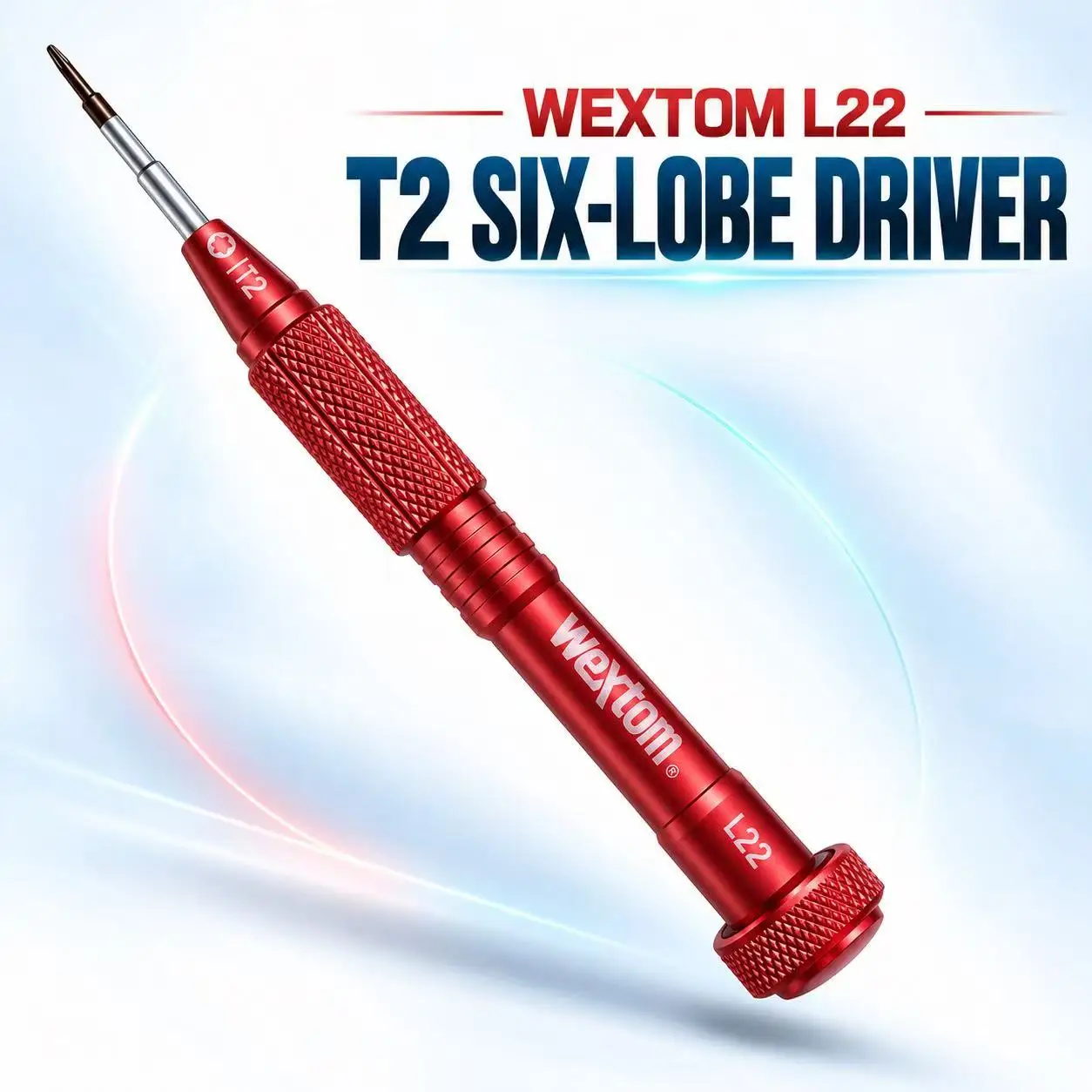 WEXTOM L22 T2 Star Tip Precision Screwdriver with Knurled Grip Rotating Cap for Smartphone Tablet Camera Repair Hand Tool