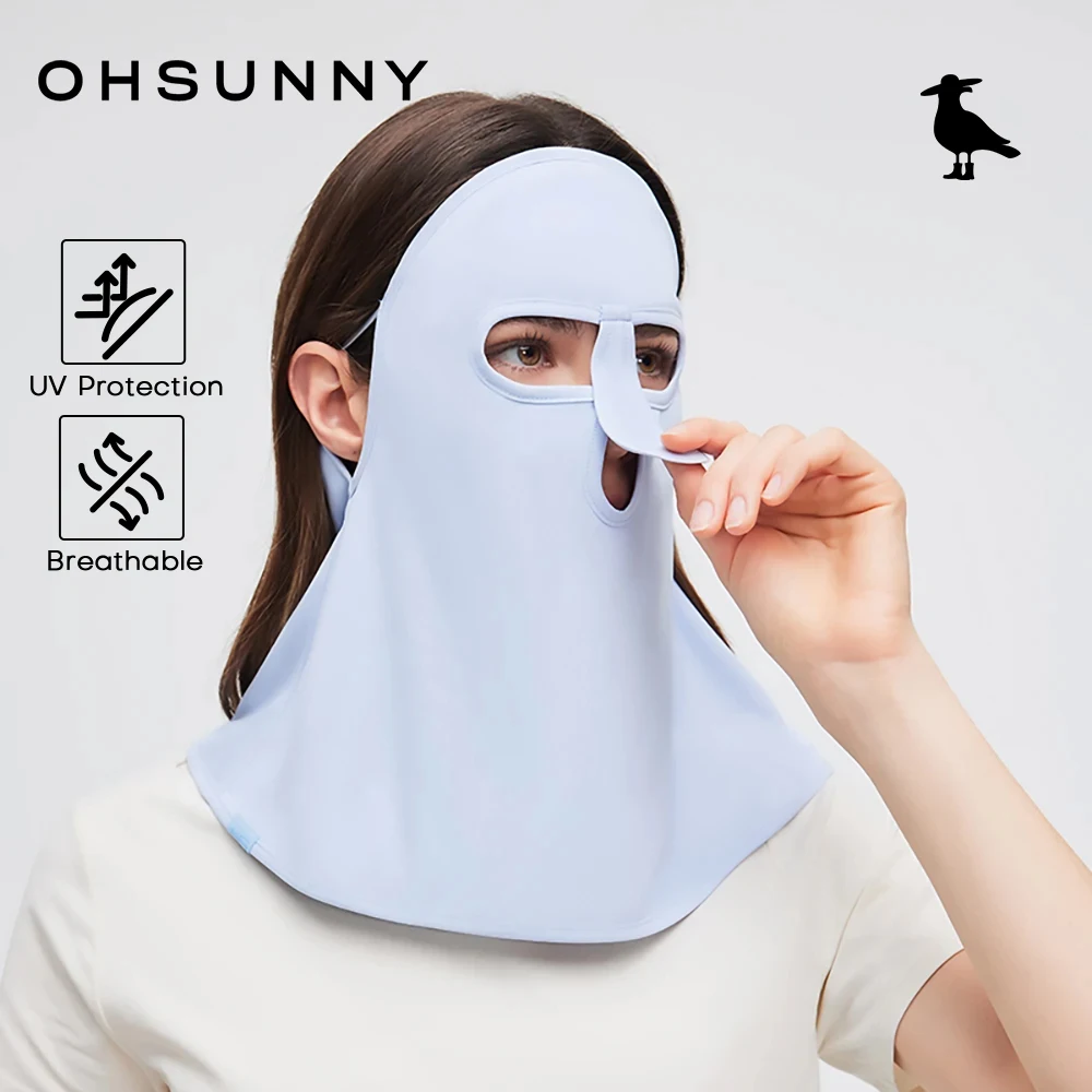 

OhSunny Neck Gaiter UPF50+,Cool Feeling Face Cover for Women Men,Summer Cycling Fishing Facial Shield Sun Protection Scarves