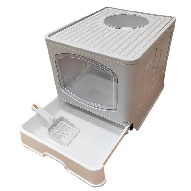 

Large Fully Enclosed Cat Litter Box Cross-border Splash Proof and Odor Proof Cat Toilet Easy Clean Cat Toilet