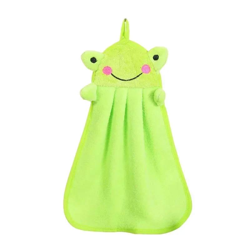 Lovely Cartoon Children Microfiber Hand Dry Towel For Kids Soft Plush Fabric Absorbent Hang Towel Kitchen Bathroom Bath Wipe